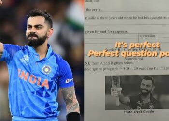 Fans react as the 9th Standard exam asks a question about Virat Kohli