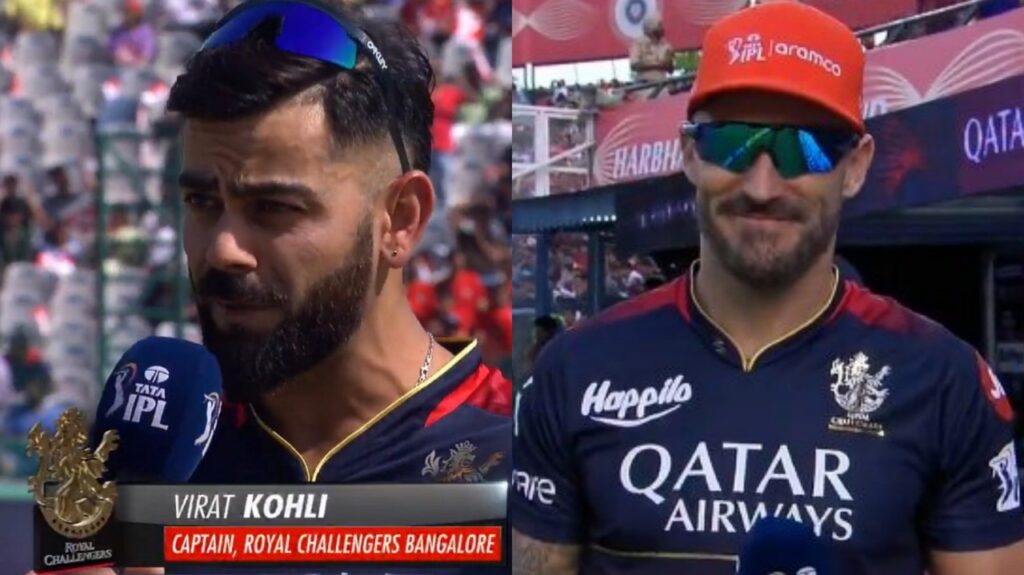 Virat Kohli is captaining RCB despite Fat du Plessis being there