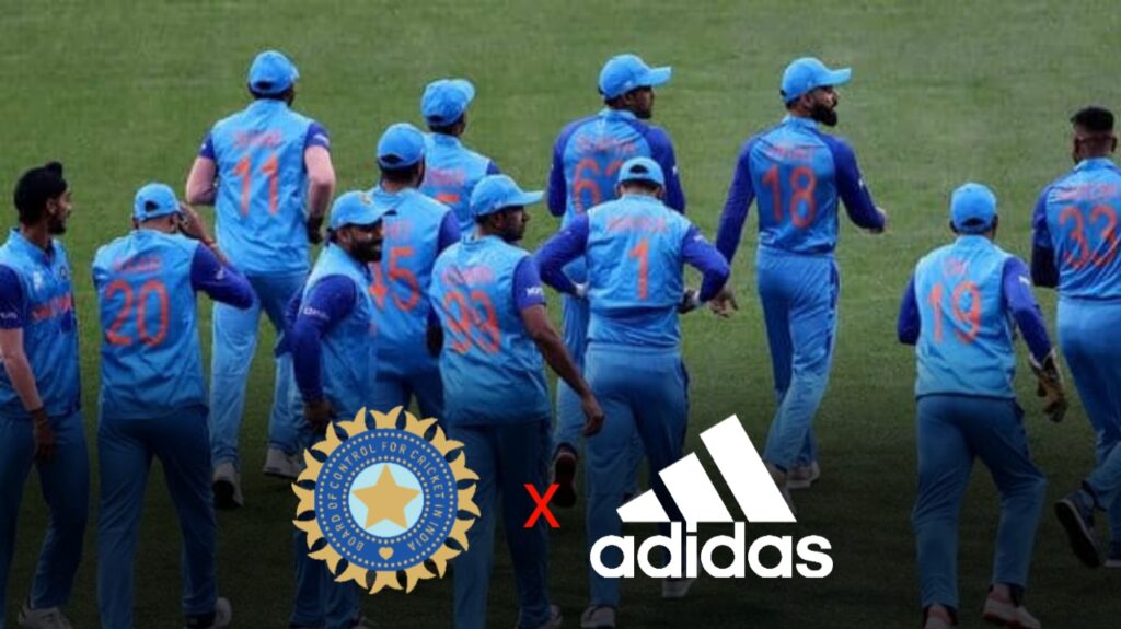 Adidas becomes Team India Kit Sponsor.