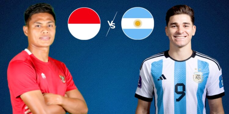 Argentina vs Indonesia live telecast in india.