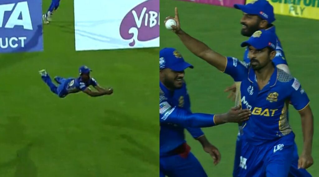 Murugan Ashwin Catch in TNPL 2023.