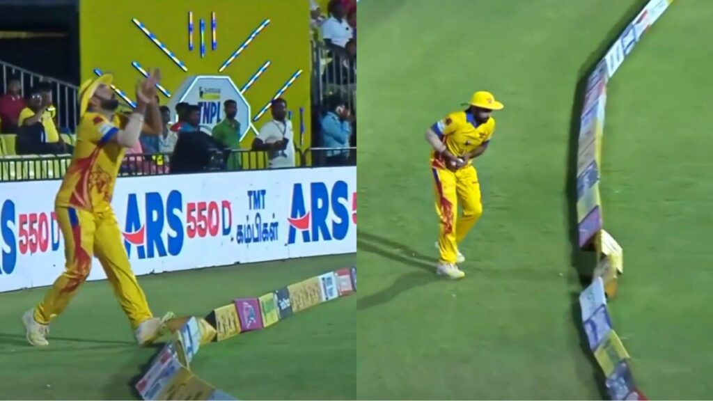 Hilarious fielding in TNPL