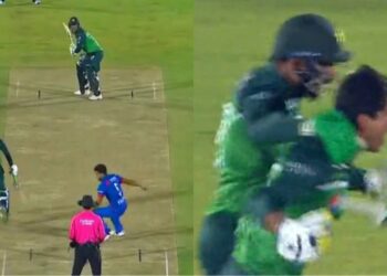 Naseem Shah finish in PAK vs AFG ODI