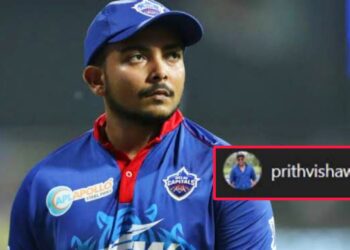Prithvi Shaw shuts a fan