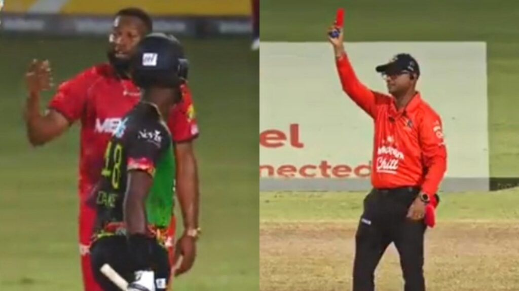 Sunil Narine gats a red card in CPL 2023