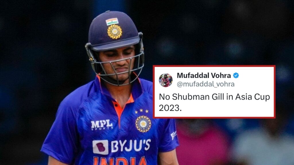 Is Shubman Gill dropped