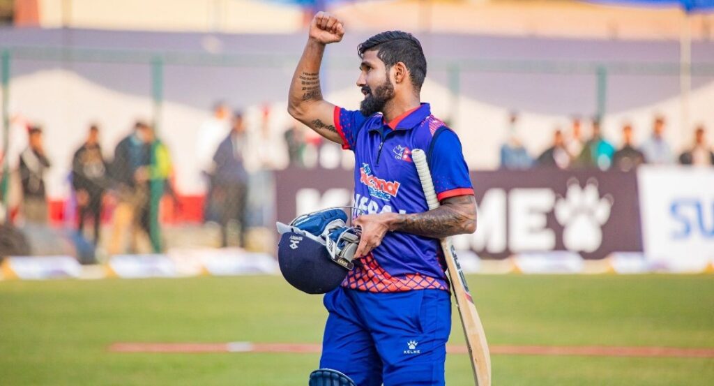 Dipendra Singh Airee of Nepal Cricket team