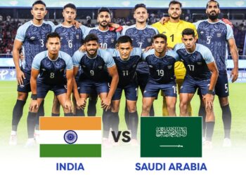 India vs Saudi Arabia Football Live Telecast in India