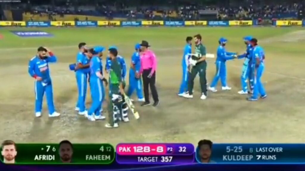 Pakistan played with only 8 wickets.