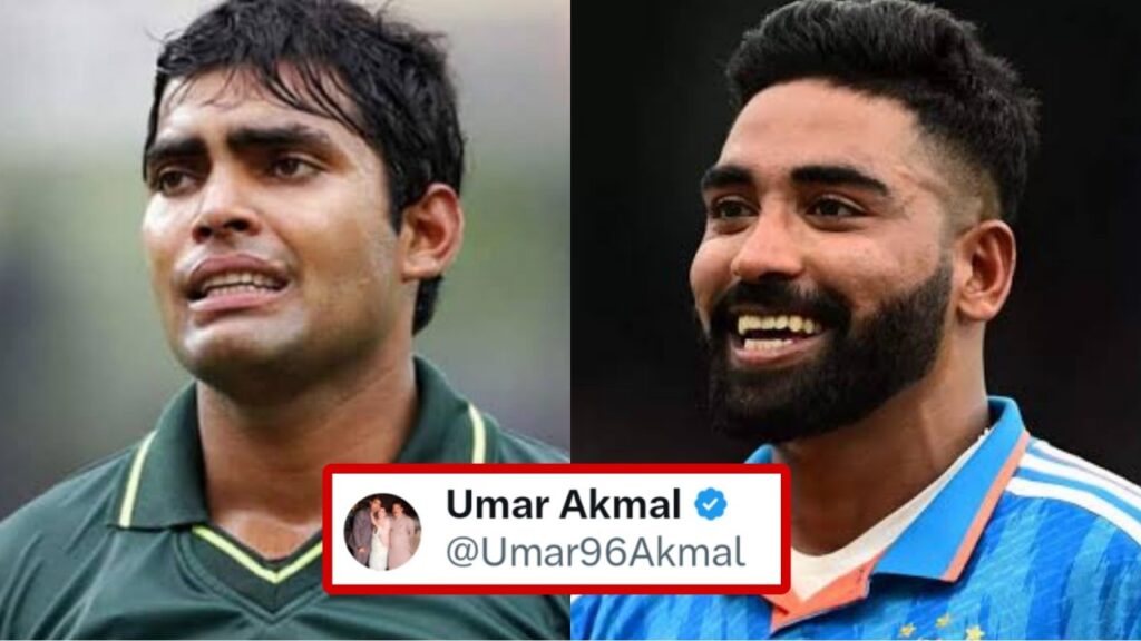 Umar Akmal gets trolled for his English comment on Mohammed Siraj