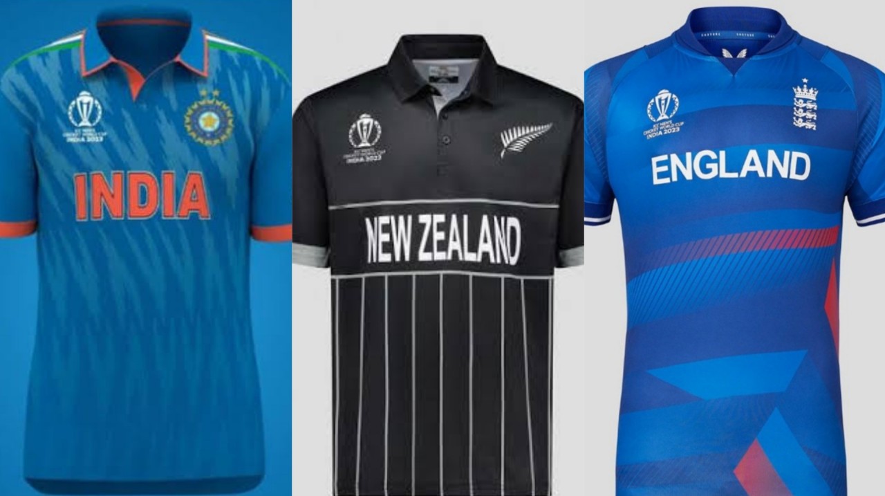 Jerseys of All 10 Teams For Cricket World Cup 2023