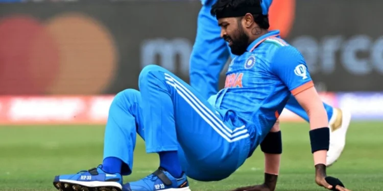 Hardik Pandya injured himself during the games vs Bangladesh