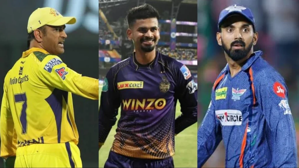 Photo presenting list of captains for IPL 2024