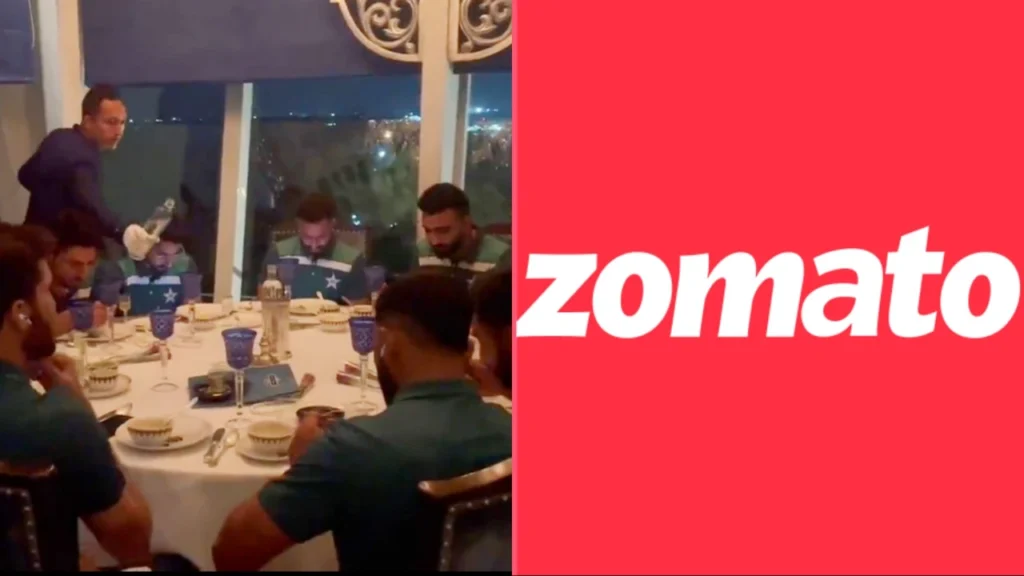 Pakistan Players ordered food from Zomato in Kolkta