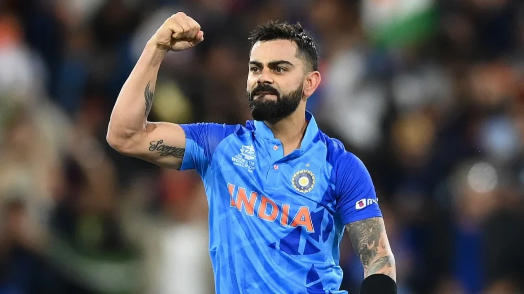 Virat Kohli during a World Cup match