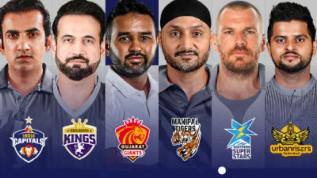 Captains of Legends League Cricket 2023 Teams