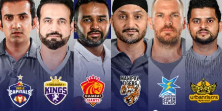 Captains of Legends League Cricket 2023 Teams