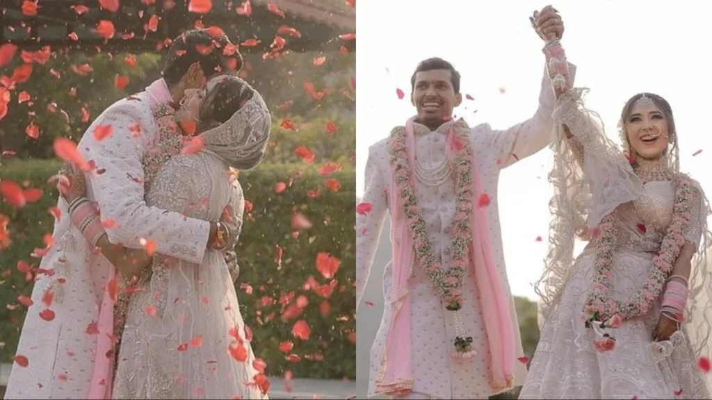 Navdeep Saini and his Wife