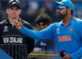 Rohit Sharma flipping the coin