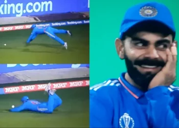 Virat Kohli's reaction to Suryakumar Yadav's dive