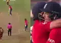 Harry Brook after finishing the match vs West Indies
