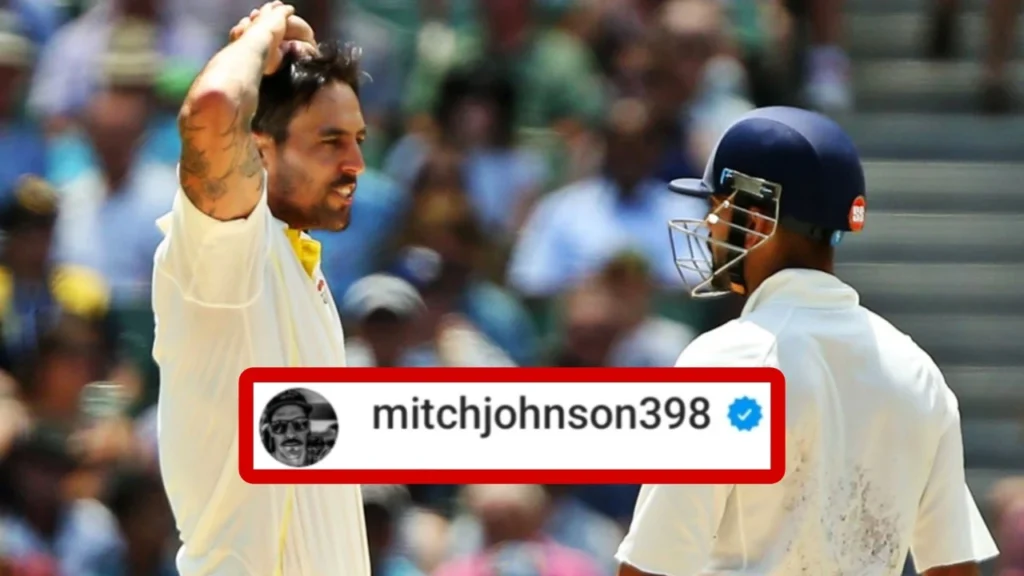 Mitchell Johnson and Virat Kohli