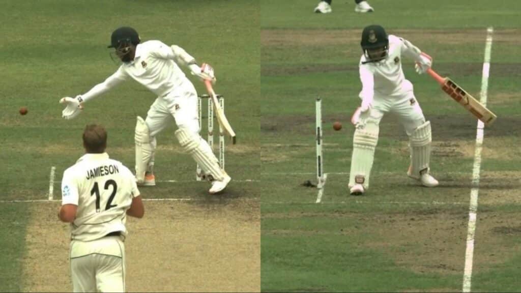 Mushfiqur Rahim handling the ball