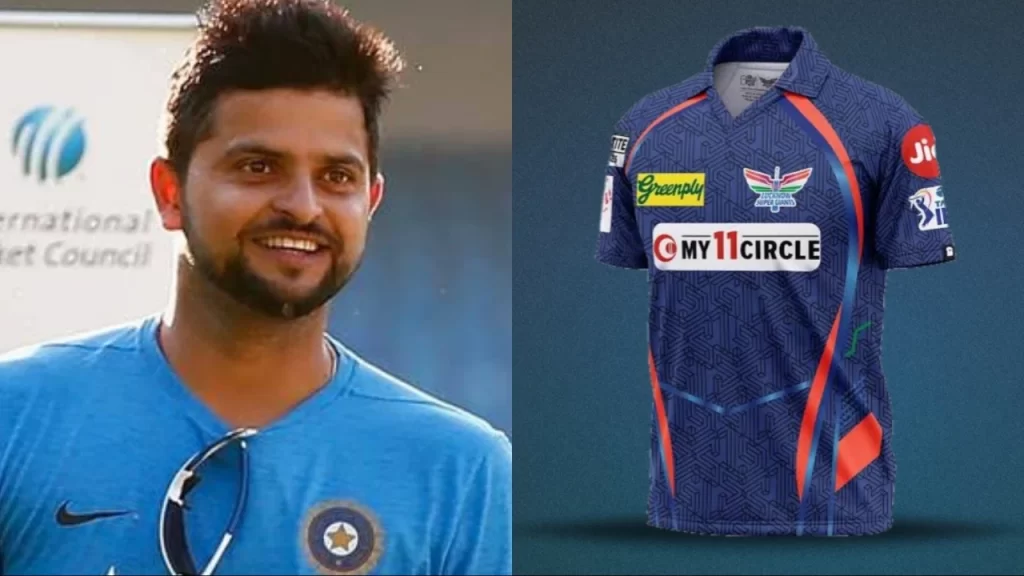 Suresh Raina and LSG Jersey