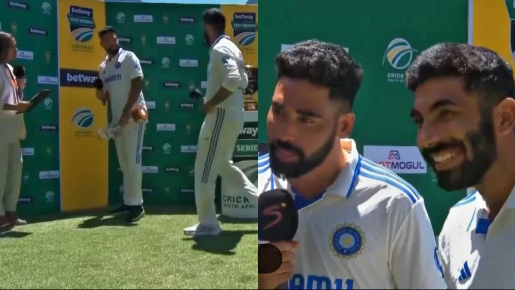 Mohammed Siraj speaking English