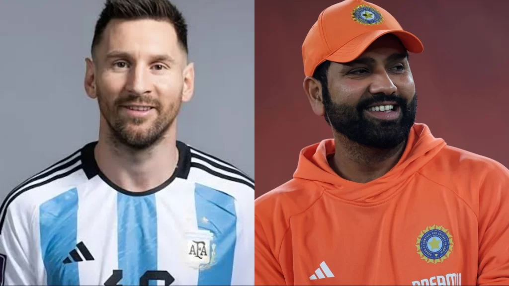 Lionel Messi and Rohit Sharma