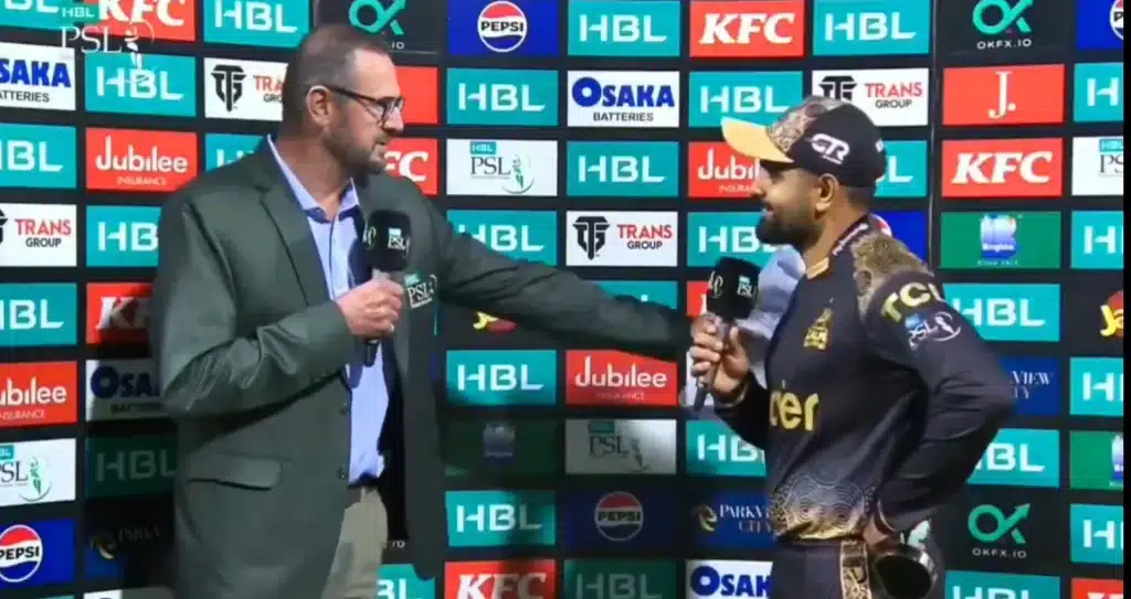 Simon Doull and Babar Azam