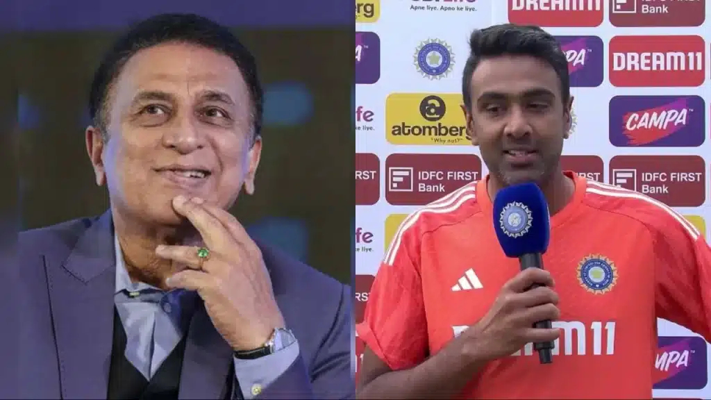 Sunil Gavaskar and R Ashwin