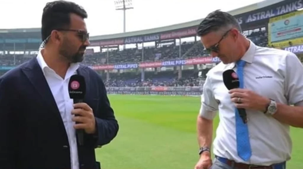 Zaheer Khan and Kevin Pietersen