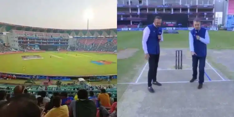 Ekana Stadium Lucknow Pitch during IPL