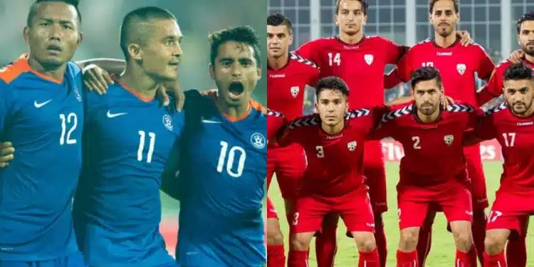 India and Afghanistan Football Teams