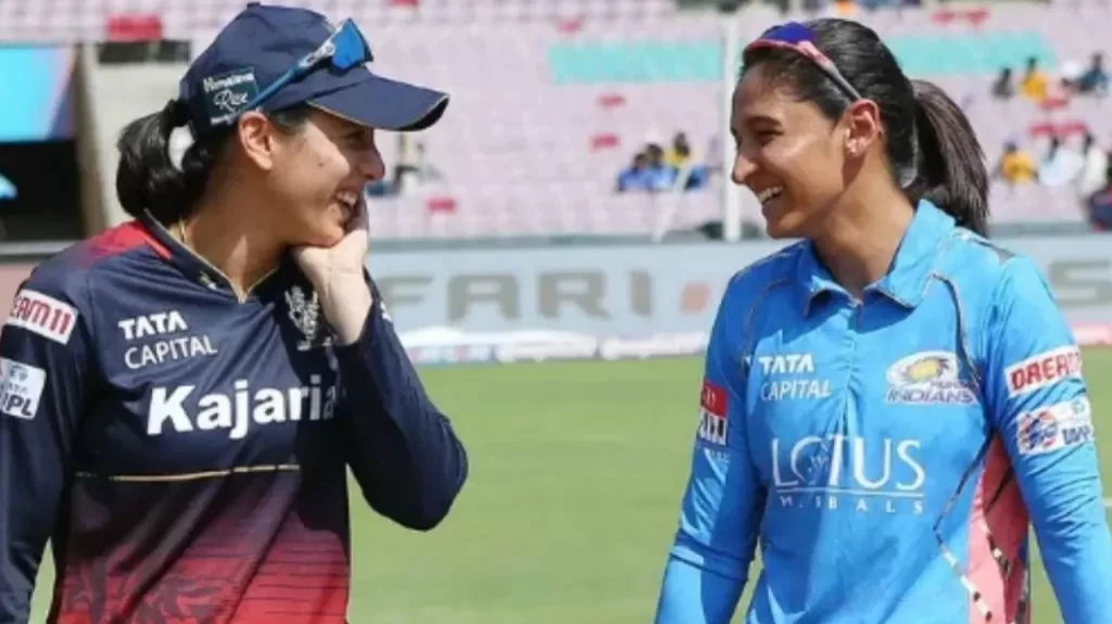 Smriti Mandhana and Harmanpreet Kaur during MI-W vs BAN-W match