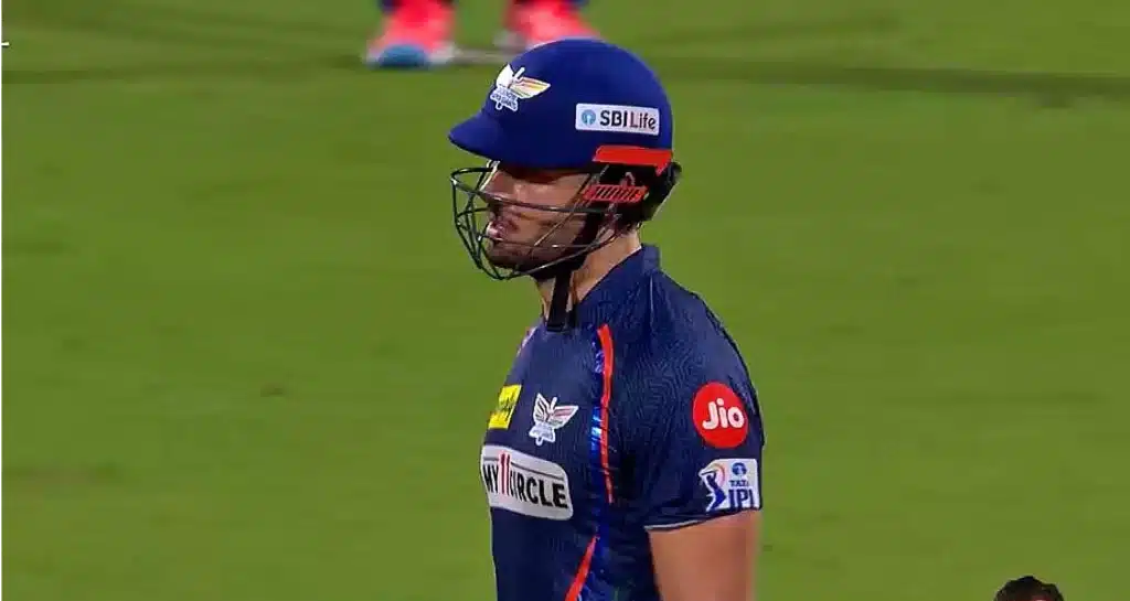 Marcus Stoinis during CSK vs LSG match