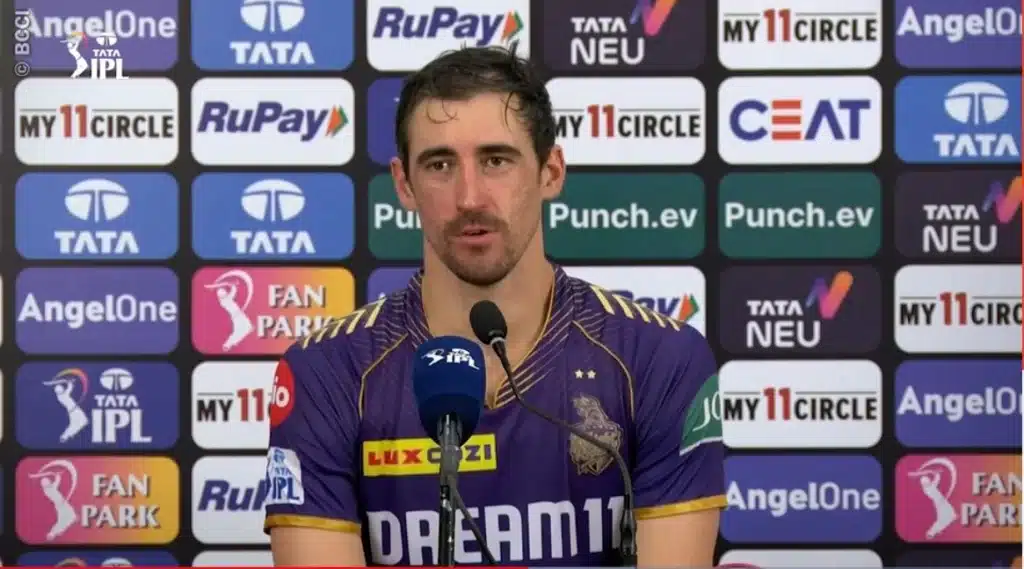 Mitchell Starc in IPL press conference