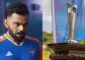Virat Kohli and T20 World Cup Trophy