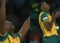 Rabada dropping the catch