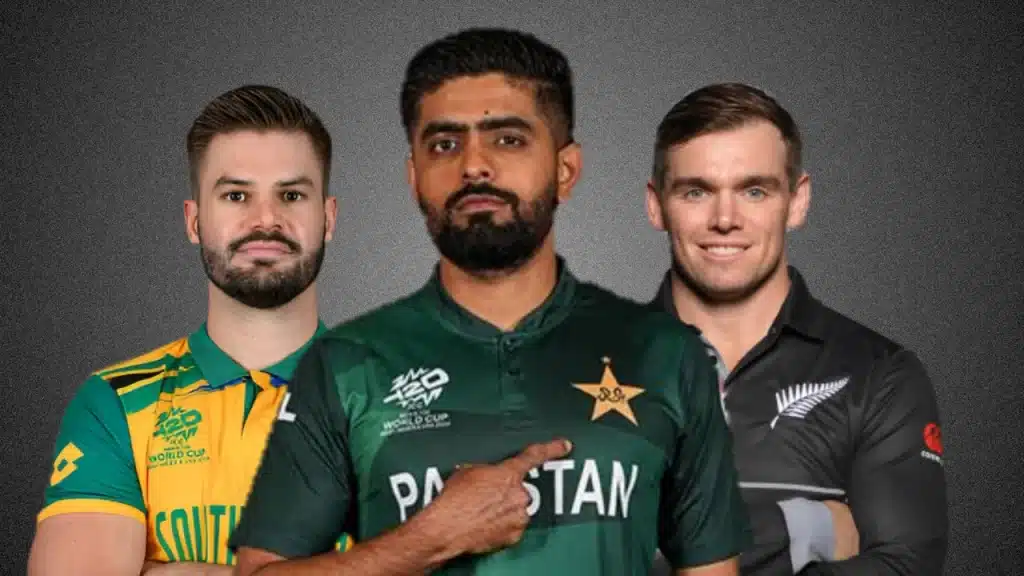 Aiden Markram, Babar Azam and Tom Latham