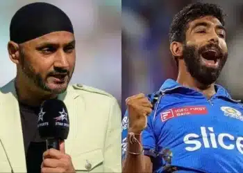 Harbhajan Singh and Jasprit Bumrah