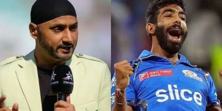 Harbhajan Singh and Jasprit Bumrah