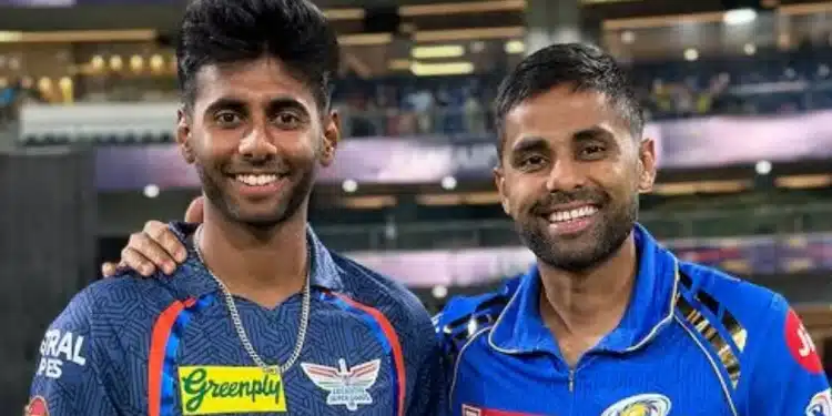 Mayank Yadav with Suryakumar Yadav