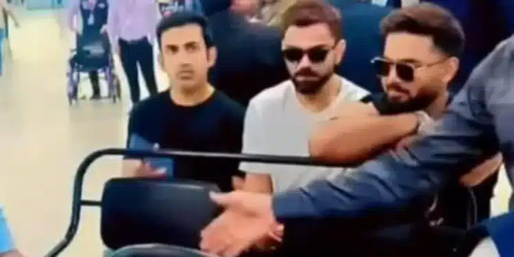 Kohli, Gambhir and Pant in Kanpur