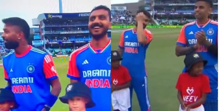 Indian Players During National Anthem