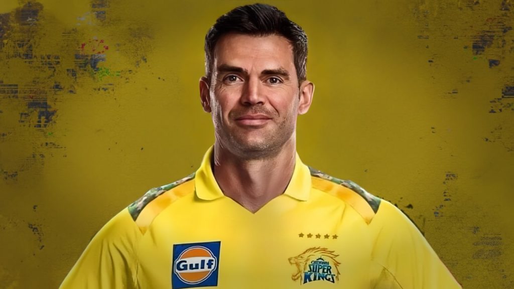 James Anderson in CSK Jersey