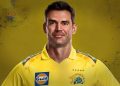 James Anderson in CSK Jersey