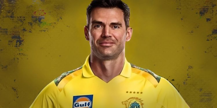 James Anderson in CSK Jersey