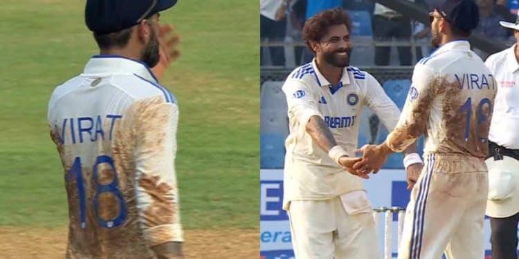 Virat Kohli in dusty jersey